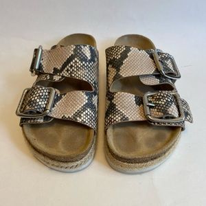 J/Slide sandals Leighton Baja Baha Platform Buckles Snake Slides Espadrilles